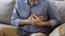 Man chest pain STOCK