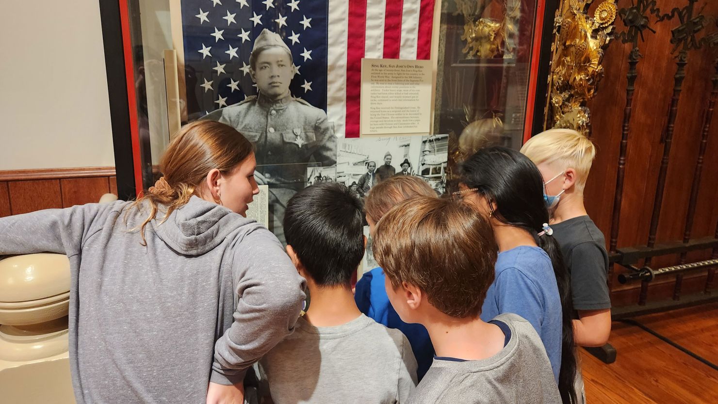 Fourth graders from Oak Avenue Elementary School are seen on a field trip at History San Jose. 