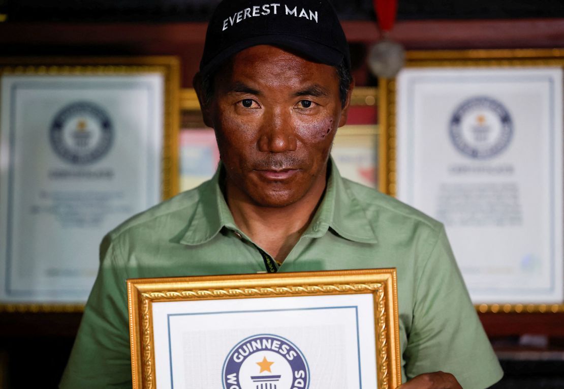 Kami Rita has climbed Mount Everest a record 28 times.