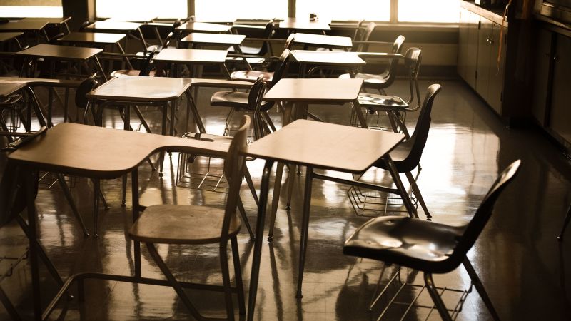 NextImg:More than half of US teachers think being armed would make students less safe, report finds | CNN