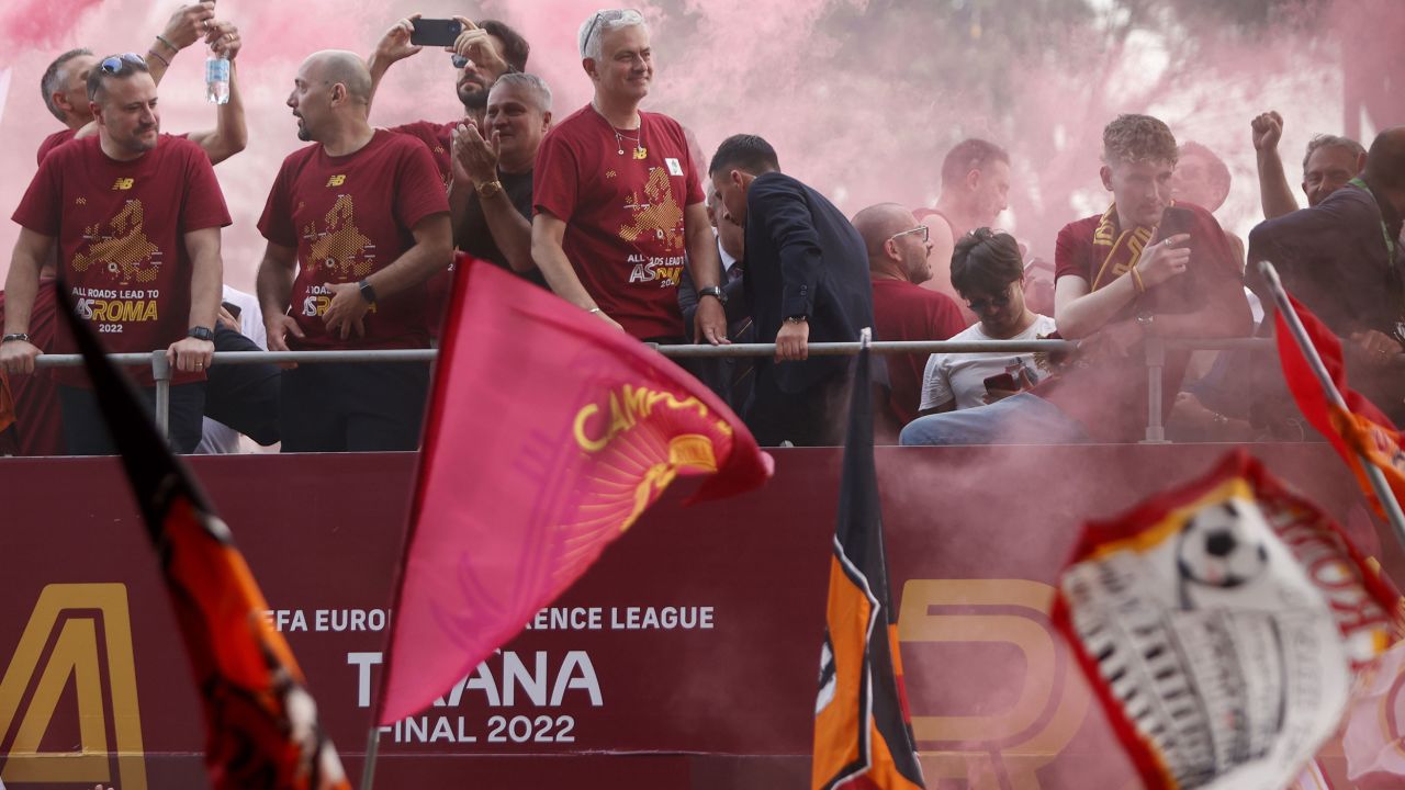 Jose Mourinho is adored by AS Roma fans.