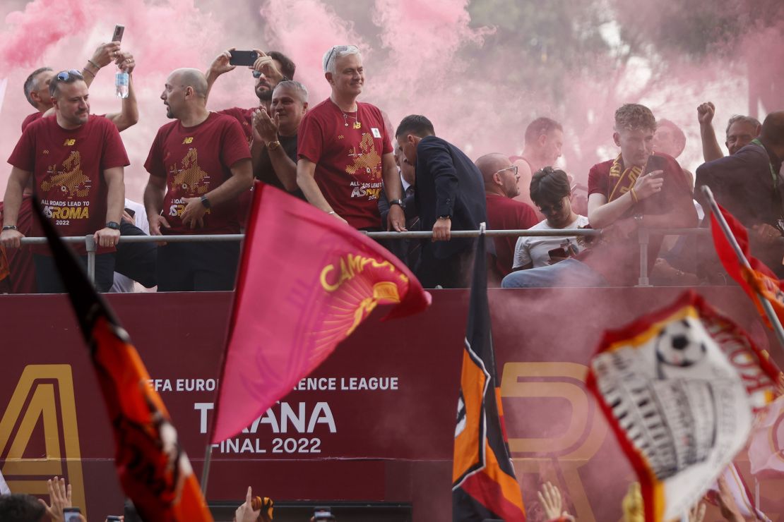 Jose Mourinho is adored by AS Roma fans.