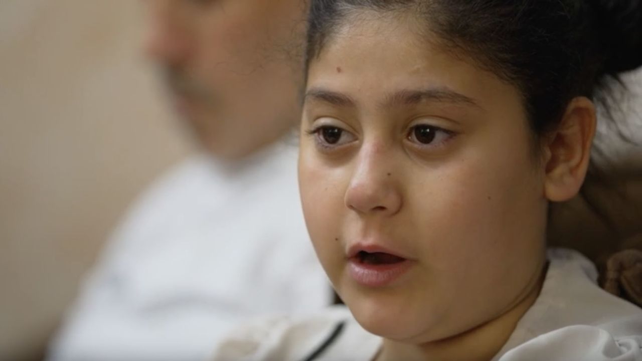Ten-year-old Rinad Hamdan's brother was killed in March.