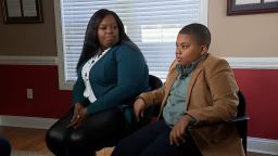 Aderrien Murry, right, and his mother Nakala Murry, speak to CNN after the 11-year-old was shot by a police officer following his call to 911 earlier this month.