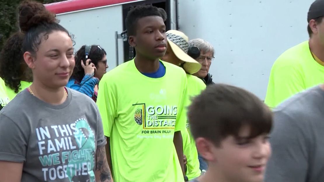 Ralph Yarl, a Black teenager who was shot in the head and arm after ringing the wrong doorbell in Kansas City, walked at a brain injury awareness event on Memorial Day.
The teenager and his family attended the "Going the Distance for Brain Injury" event, walking in the 1.5 mile race, according to CNN affiliate KMBC. It appears to be Ralph's first major public appearance since the shooting.