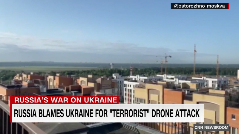 NextImg:Russia blames Ukraine after drone strikes in Moscow | CNN