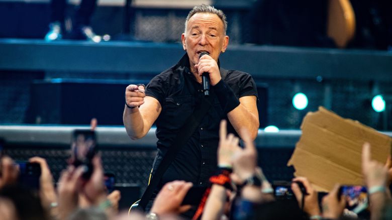 Bruce Springsteen performs with The E Street Band at the Johan Cruijff Arena in Amsterdam, on May 25, 2023.