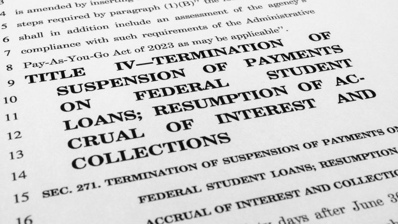 NextImg:What the debt ceiling deal could mean for student loan borrowers | CNN Politics