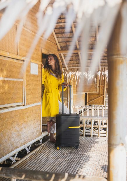 <strong>Luggage trackers: </strong>Lost luggage no more. Samsara's Tag Smart suitcase contains an integrated AirTag that syncs with Apple's Find My app and uses Bluetooth to track the bag's location.