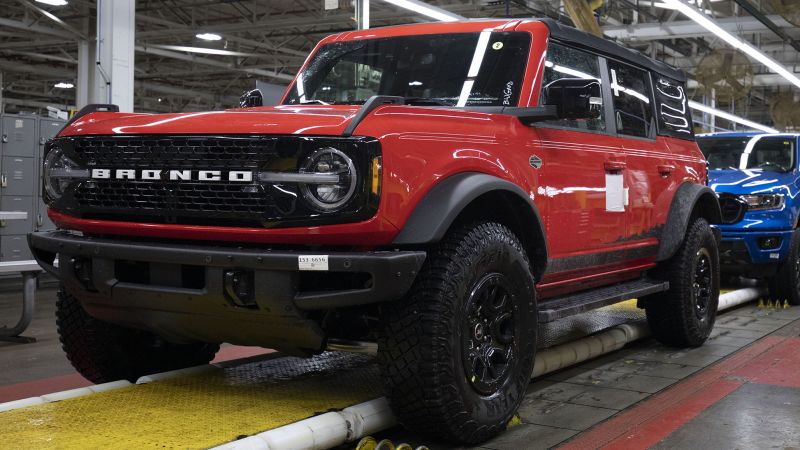 NextImg:The Ford Bronco is being recalled because people may get 'discouraged' trying to use the seatbelts | CNN Business