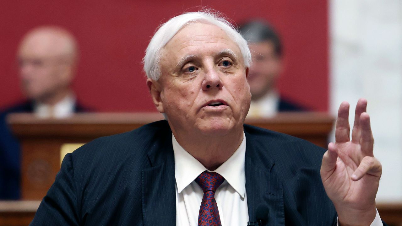 West Virginia Gov. Jim Justice delivers his annual State of the State address in the House Chambers at the West Virginia Capitol in Charleston, W.Va., Jan. 11, 2023. 