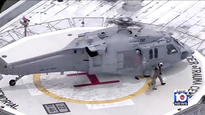 NextImg:A Navy pilot was rescued from the waters off Florida after ejecting from an F-5 aircraft | CNN