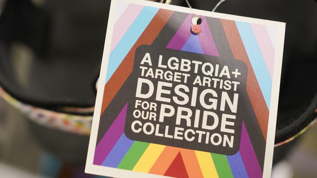 Pride month merchandise is displayed at a Target store in New Jersey, Wednesday, May 24, 2023. 