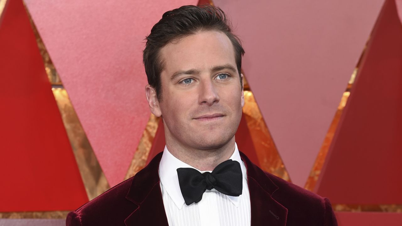Armie Hammer at the Oscars in 2018 in Los Angeles.