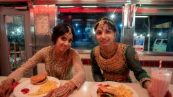 4167_D047_00752_R
Actors Ritu Arya and Priya Kansara on the set of director Nida Manzoor's POLITE SOCIETY, a Focus Features release.
Credit: Saima Khalid / © 2023 FOCUS FEATURES LLC.