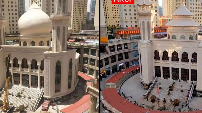 Video: See before-and-after photos of forced mosque alteration in China | CNN