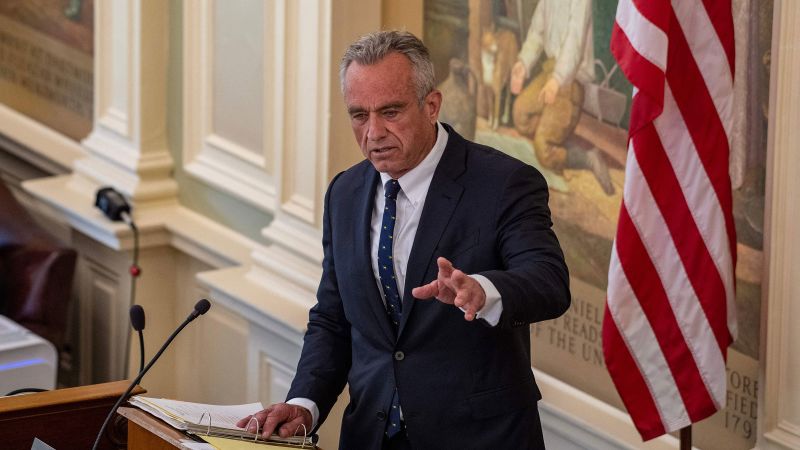 NextImg:Robert F. Kennedy Jr. emphasizes the importance of a democratic election and hits DNC in speech to New Hampshire Senate | CNN Politics