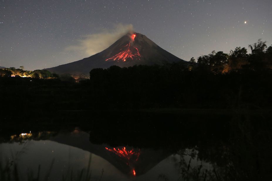 This long-exposure photo shows the Mount Merapi volcano releasing hot lava in Indonesia on Sunday, May 28. <a href="http://www.cnn.com/2023/05/25/world/gallery/photos-this-week-may-18-may-25-ctrp/index.html" target="_blank">See last week in 32 photos</a>.
