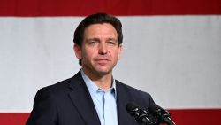 Florida Governor and 2024 Presidential hopeful Ron DeSantis speaks during his campaign kickoff event at Eternity Church in Clive, Iowa, on May 30, 2023. The kickoff event begins a four day tour through twelve cities in Iowa, New Hampshire, and South Carolina. (Photo by Andrew Caballero-Reynolds / AFP) (Photo by ANDREW CABALLERO-REYNOLDS/AFP via Getty Images)