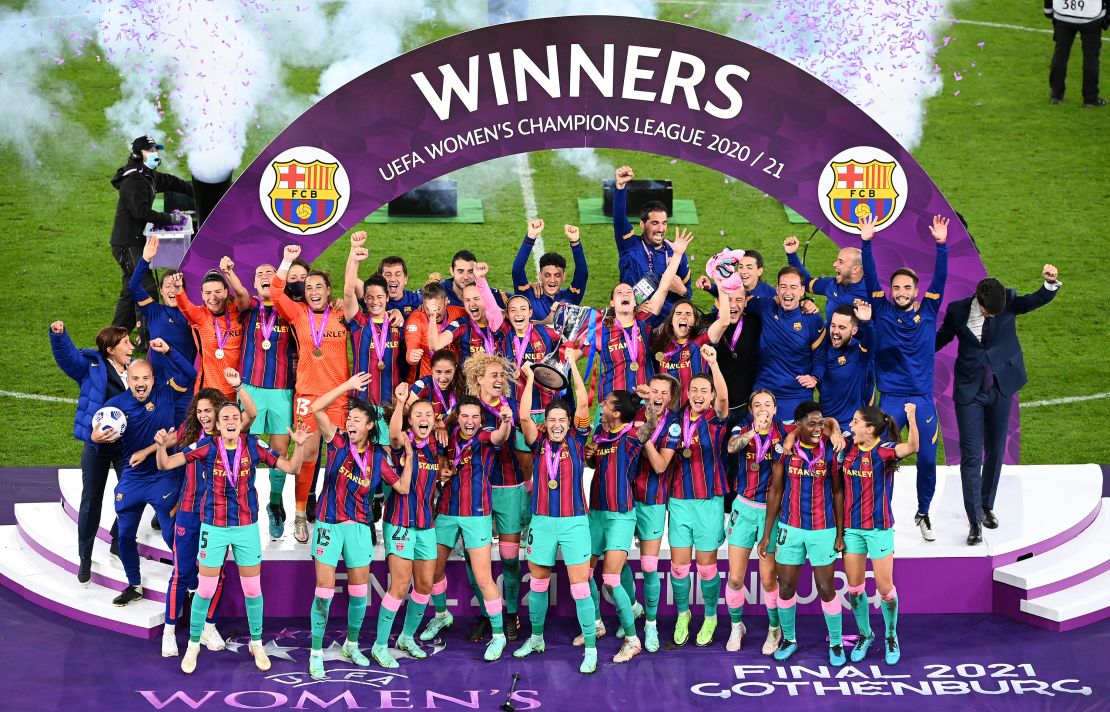 Barcelona won the first Women's Champions League title in the club's history in 2021.