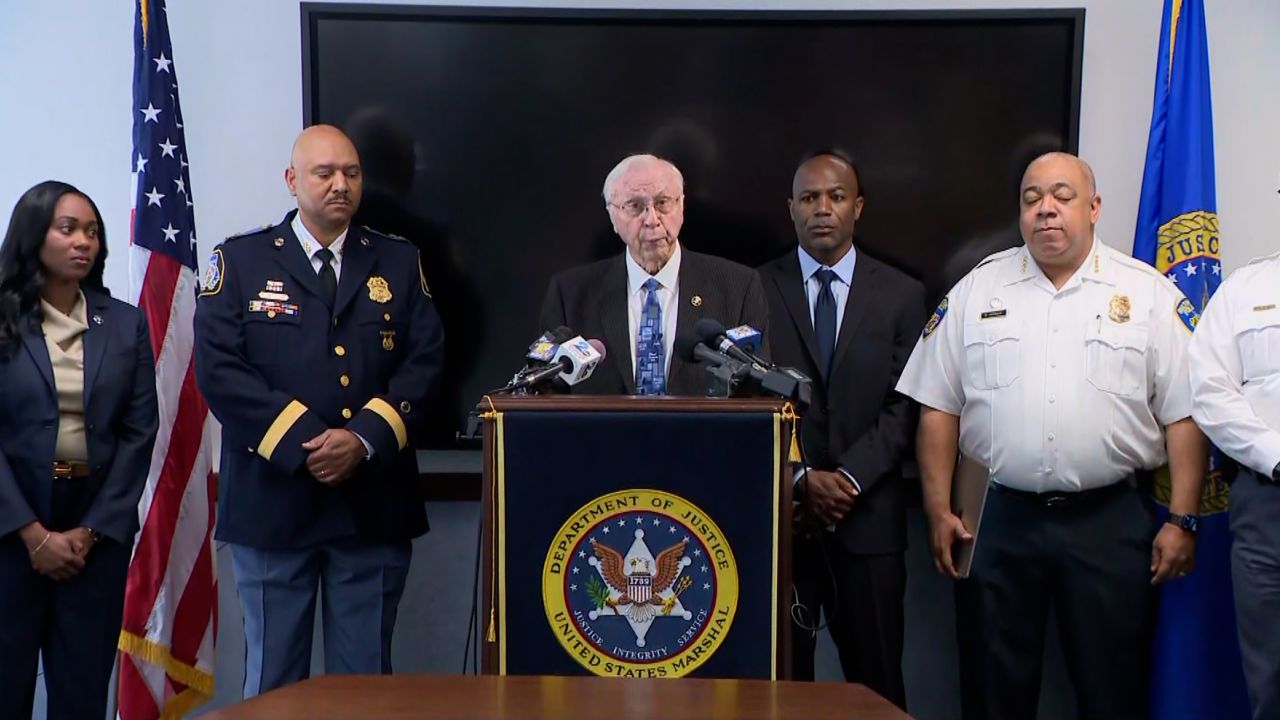 The US Marshals service holds a press conference on Operation Washout on Friday, June 2. 