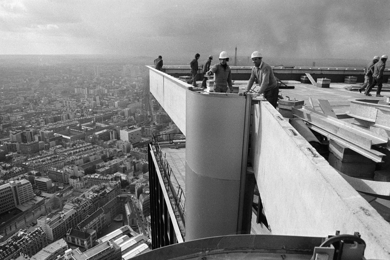 Construction of the Montparnasse Tower. Paris, FRANCE  April 1973. (Newscom TagID: sipaphotos153312.jpg) [Photo via Newscom]