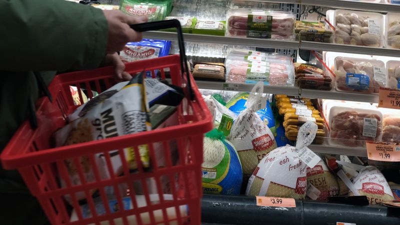 NextImg:People are spending more on groceries. But they're buying less | CNN Business