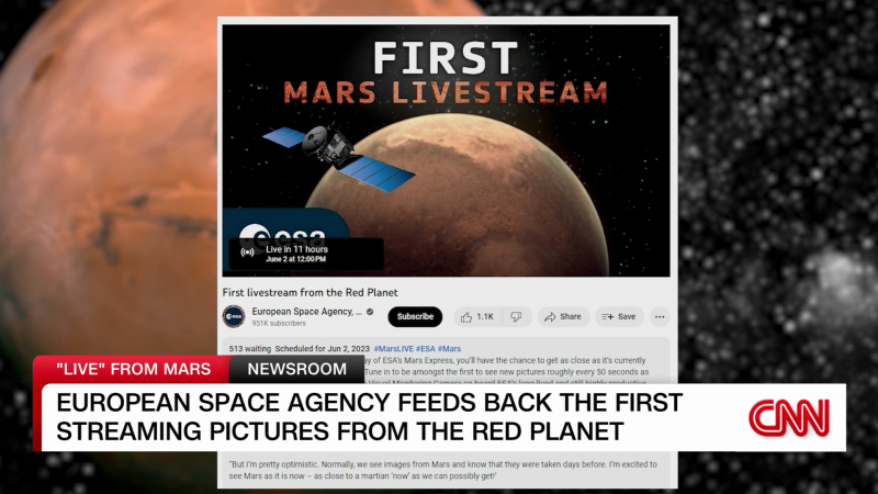 European Space Agency streams live images from Mars | CNN