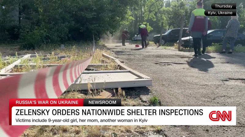 Zelensky orders nationwide inspections after deaths outside Kyiv shelter | CNN