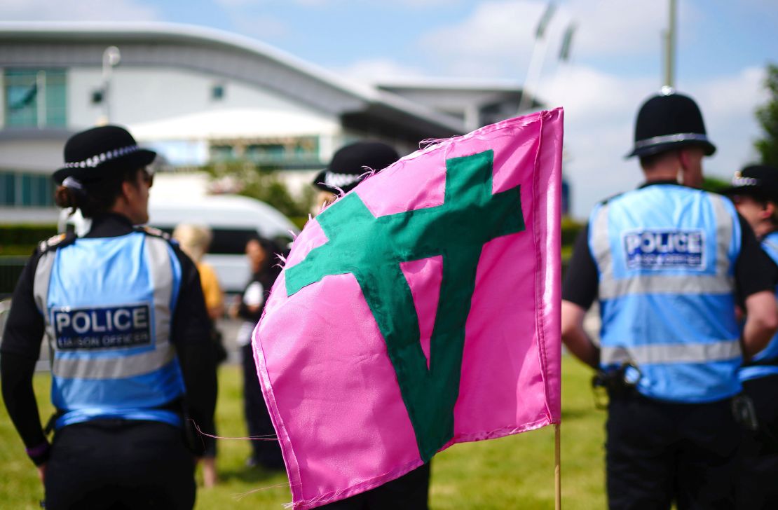 Animal Rising had said that it would protest at the event.