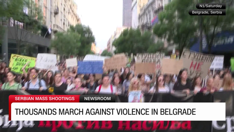 PROTESTERS MARCH TO PARLIAMENT OVER RECENT MASS SHOOTINGS | CNN