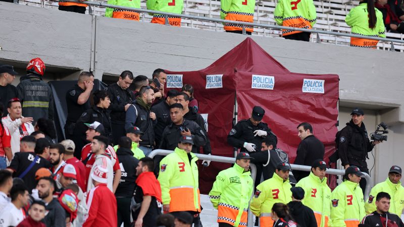 NextImg:Fan dies at Argentinian soccer match after falling from stands | CNN