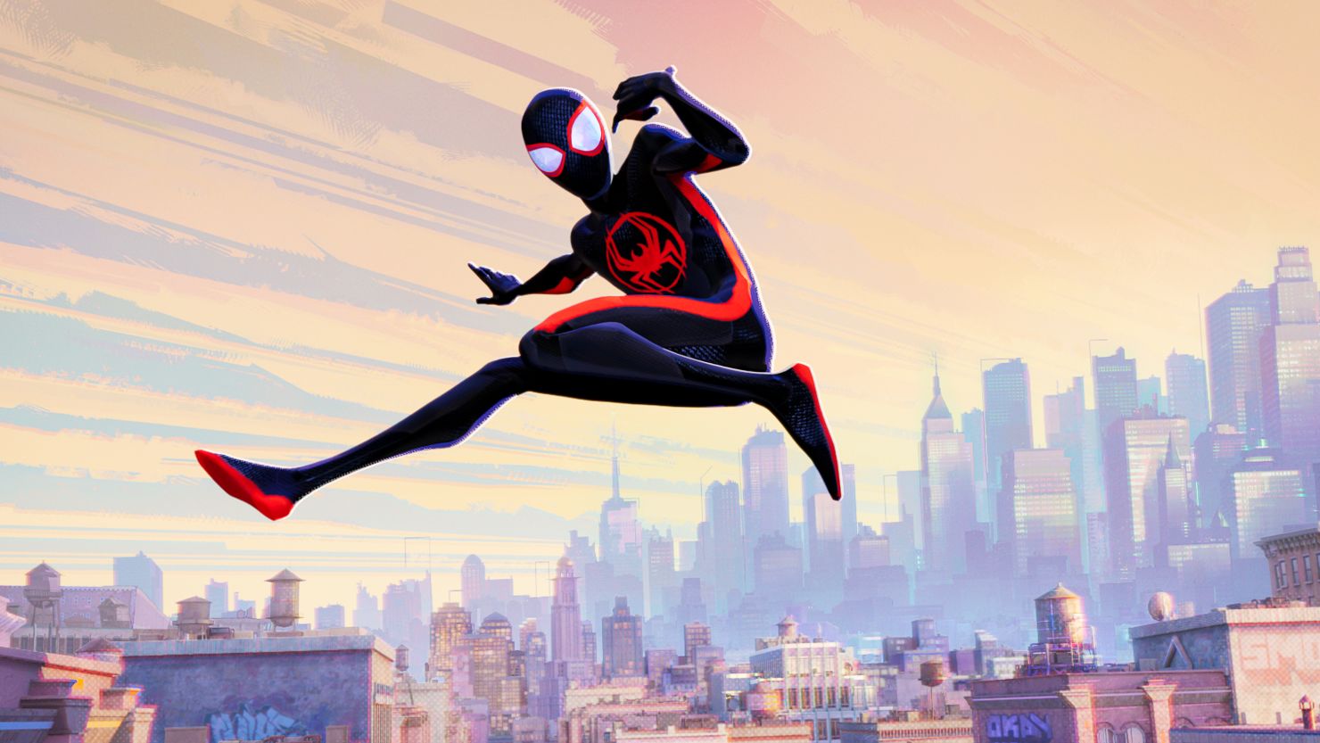 Miles Morales as Spider-Man (voiced by Shameik Moore) in "Spider-Man: Across the Spider-Verse."