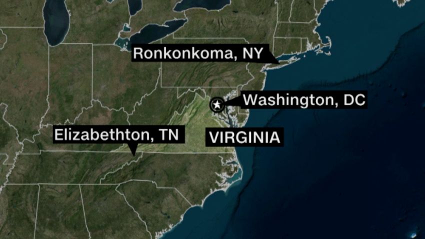 SCREENGRAB Southwest Virginia plane crash map