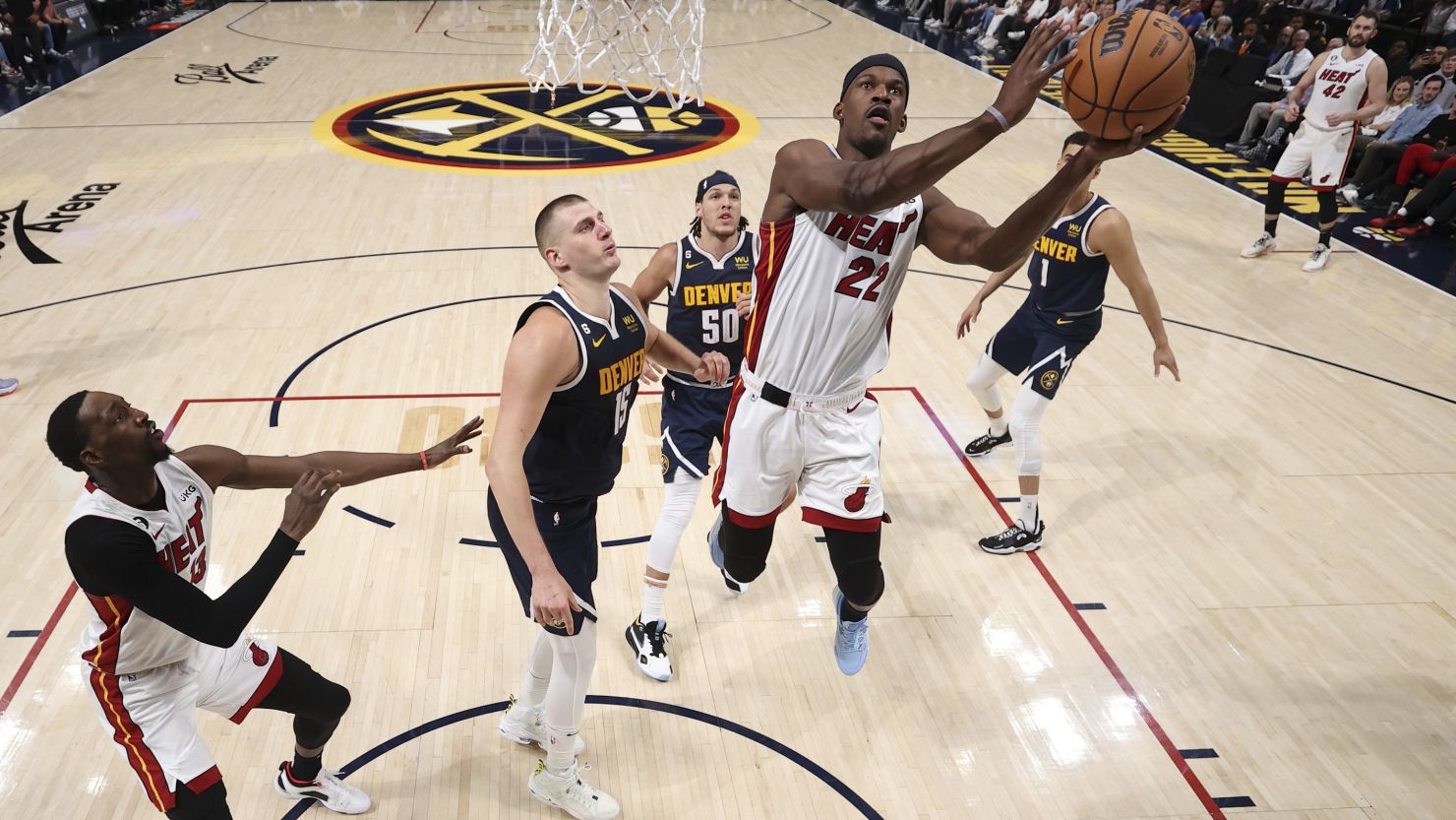 The Miami Heat took Game 2 against the Denver Nuggets after a fourth quarter surge.