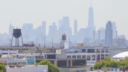 Wildfires in Canada cast a haze over New York City on Wednesday, May 31, 2023. 