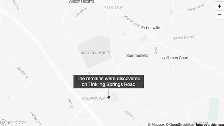 human remains discovered fishersville MAP
