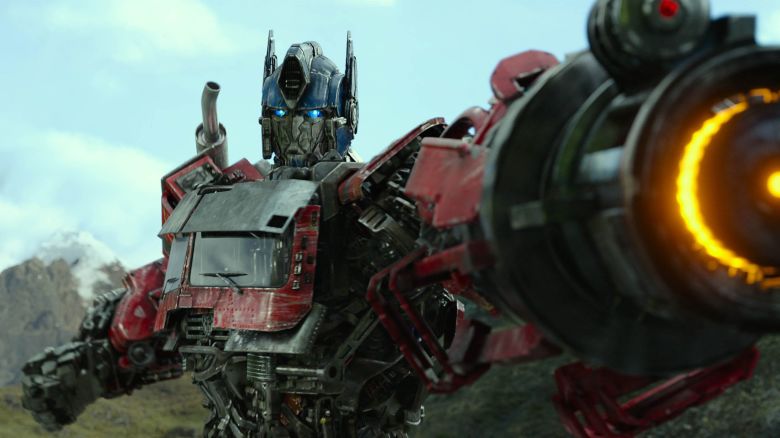 Optimus Prime (voiced by Peter Cullen) in "Transformers: Rise of the Beasts."