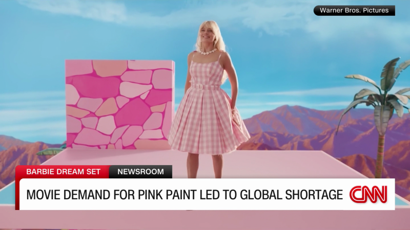 Barbie Movie Caused A Pink Paint Shortage Says Production Designer CNN   230606042536 Exp Barbie Movie Pink Paint Shortage Rdr 060601aseg2 Cnni World 00001202 