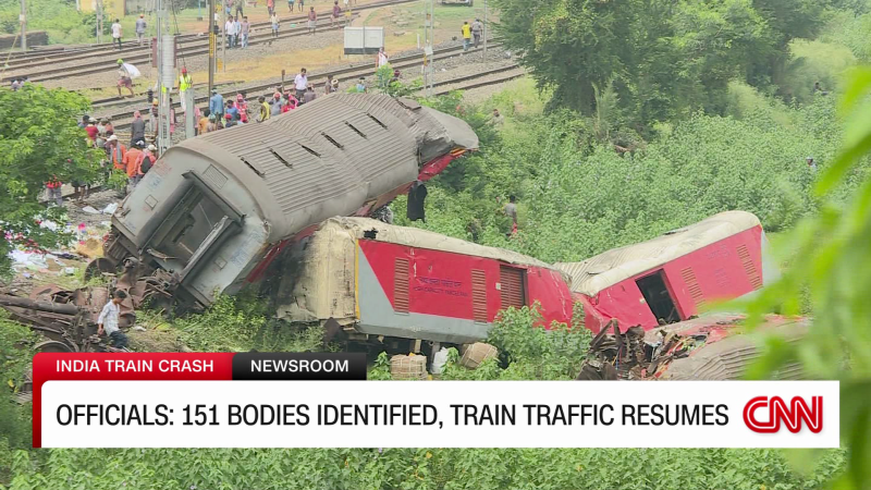 Rail service resumes after train crash in India | CNN