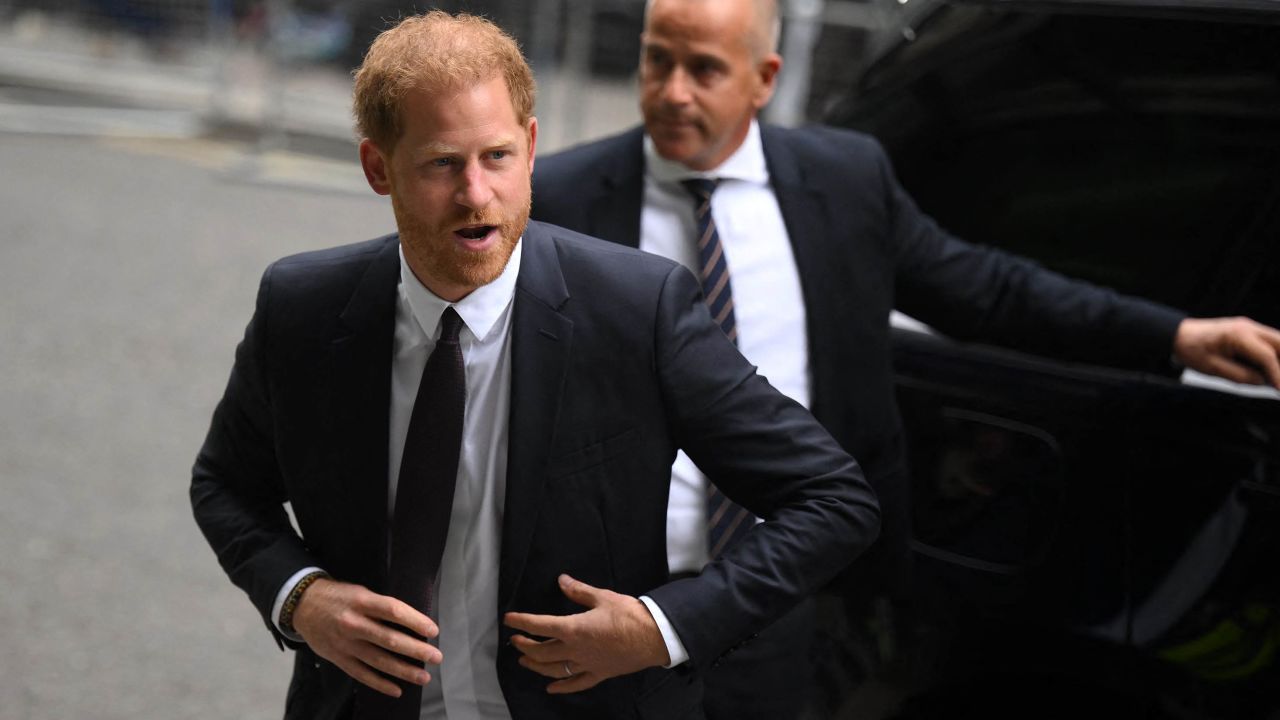 Prince Harry arrived at the Royal Courts of Justice, Britain's High Court, in London on Tuesday.