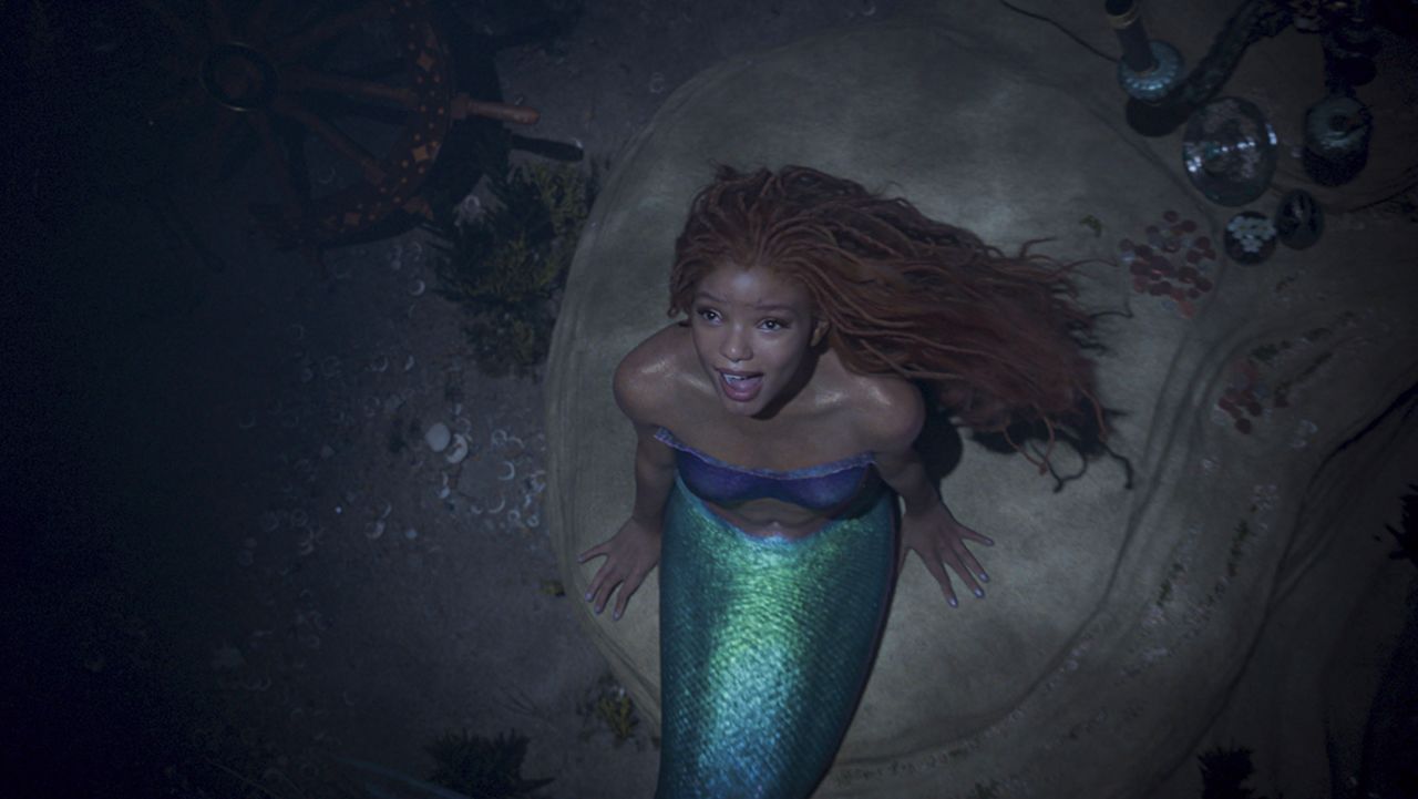 Halle Bailey in The Little Mermaid (2023).