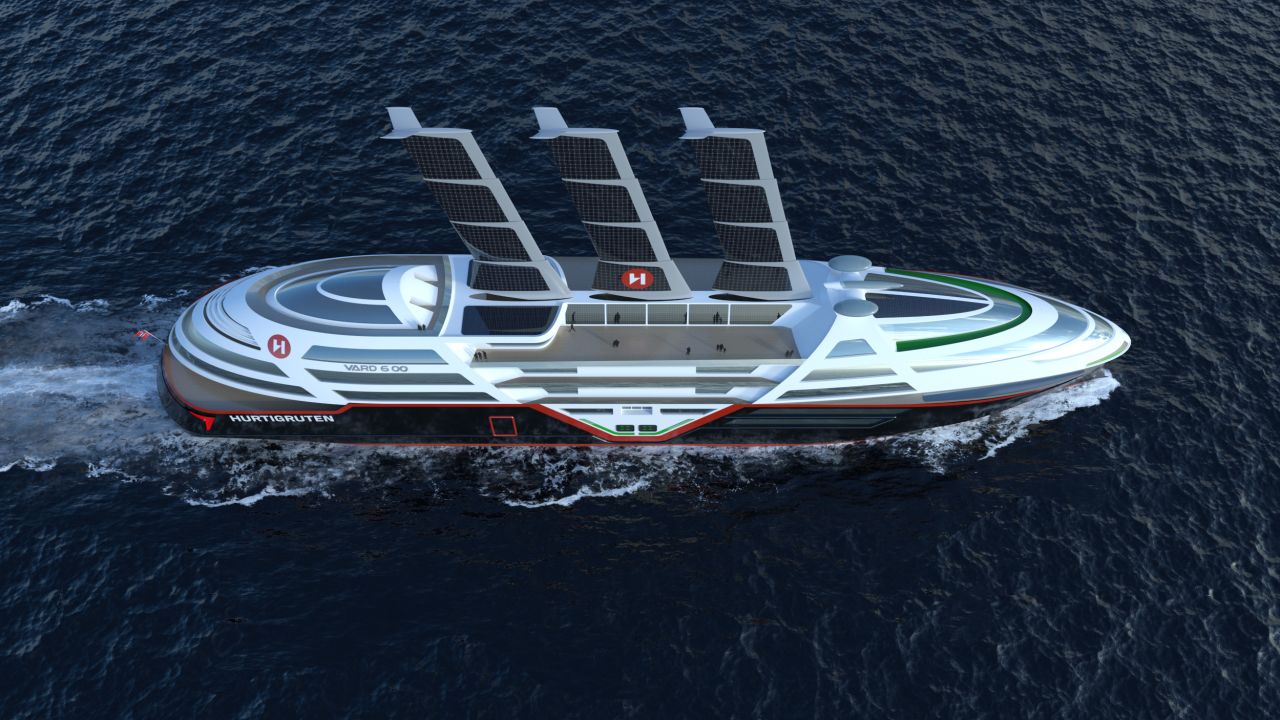 The ship will be 135 meters in length and have 270 cabins. The sails, when fully extended, will reach 50 meters in height.