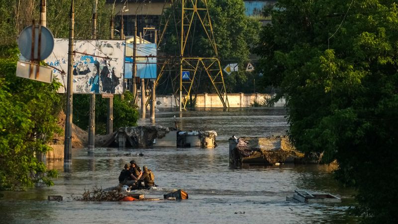 ‘Everything is drowning.’ Nova Kakhovka dam collapse brings added danger to frontline city of Kherson | CNN