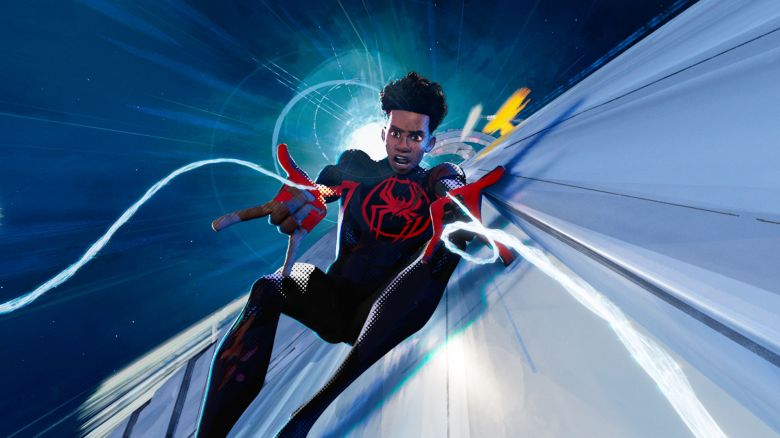 Spider-Man/Miles Morales (Shameik Moore) in Columbia Pictures and Sony Pictures Animations' "Spider-Man: Across the Spider-Verse." 