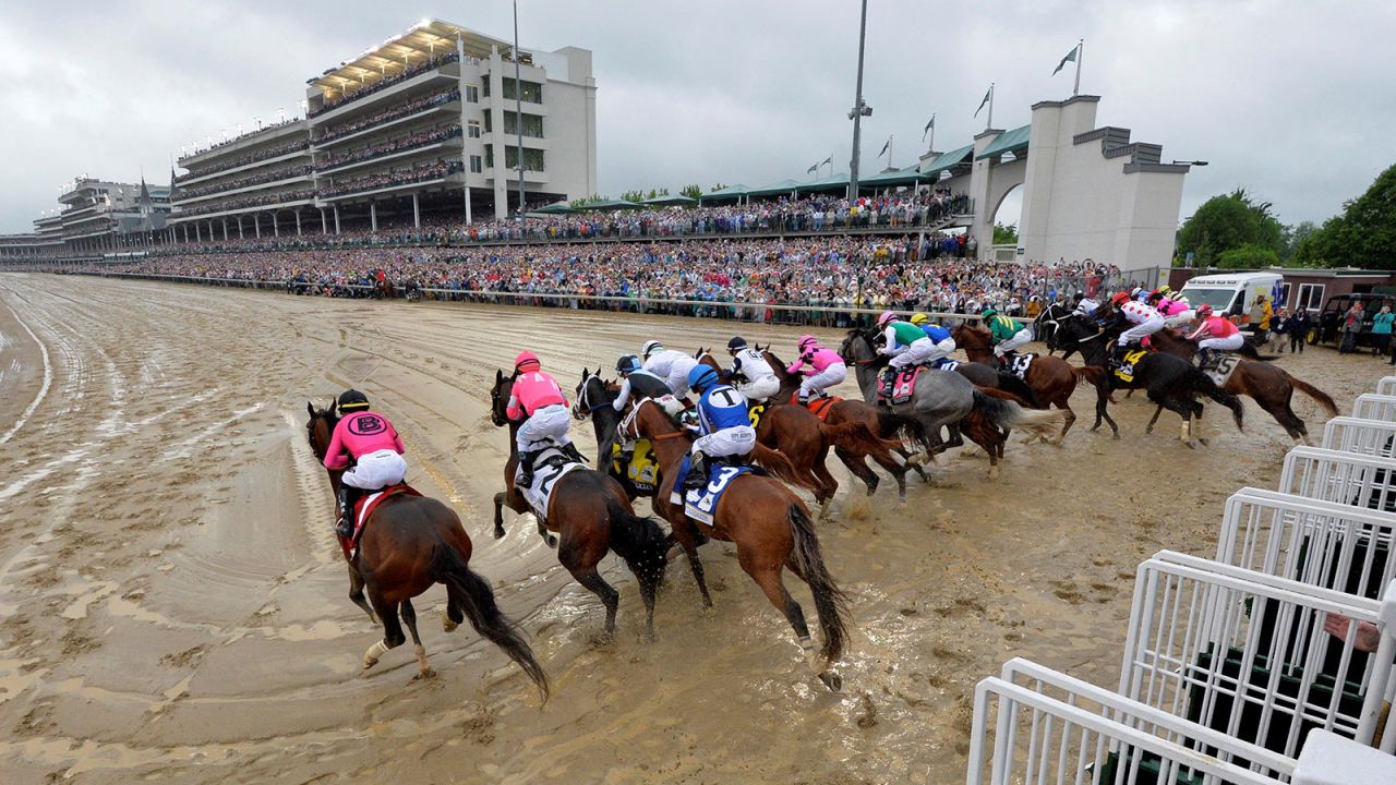 A general view at the start during the 145th running of the Kentucky Derby at Churchill Downs. 