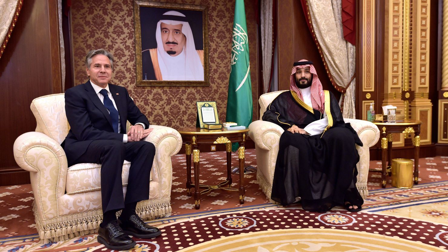 Saudi Arabia's Crown Prince Mohammed bin Salman met US Secretary of State Antony Blinken in Jeddah on June 7, 2023