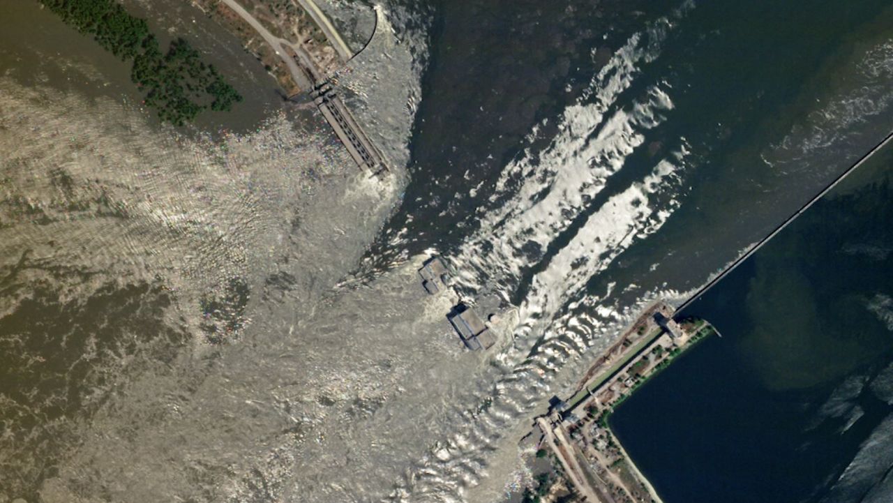 Ukraine Dam damage