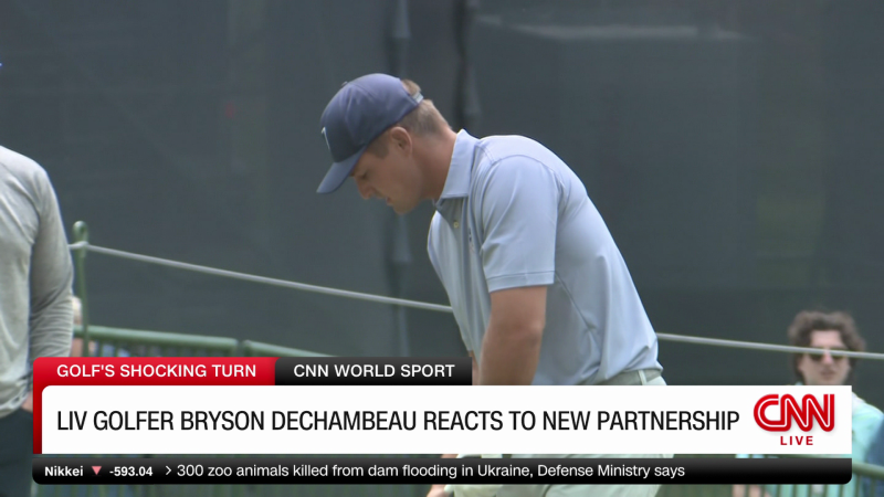 LIV golfer Bryson DeChambeau reacts to new partnership CNN
