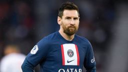 Mandatory Credit: Photo by Joly Victor/ABACA/Shutterstock (13912996ab)Leo Lionel Messi during the Ligue 1 football (soccer) match between AC Ajaccio (ACA) and Paris Saint Germain (PSG) on May 13, 2023 at Parc des Princes stadium in Paris, France.Ligue 1 - PSG vs Ajaccio, Paris, France - 14 May 2023